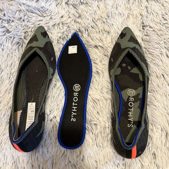 Rothy’s Women’s Spuce The Point Cameo Green Flats - Picture 7 of 7